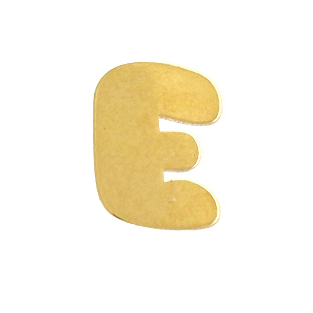 I said letter E in 18 karat gold