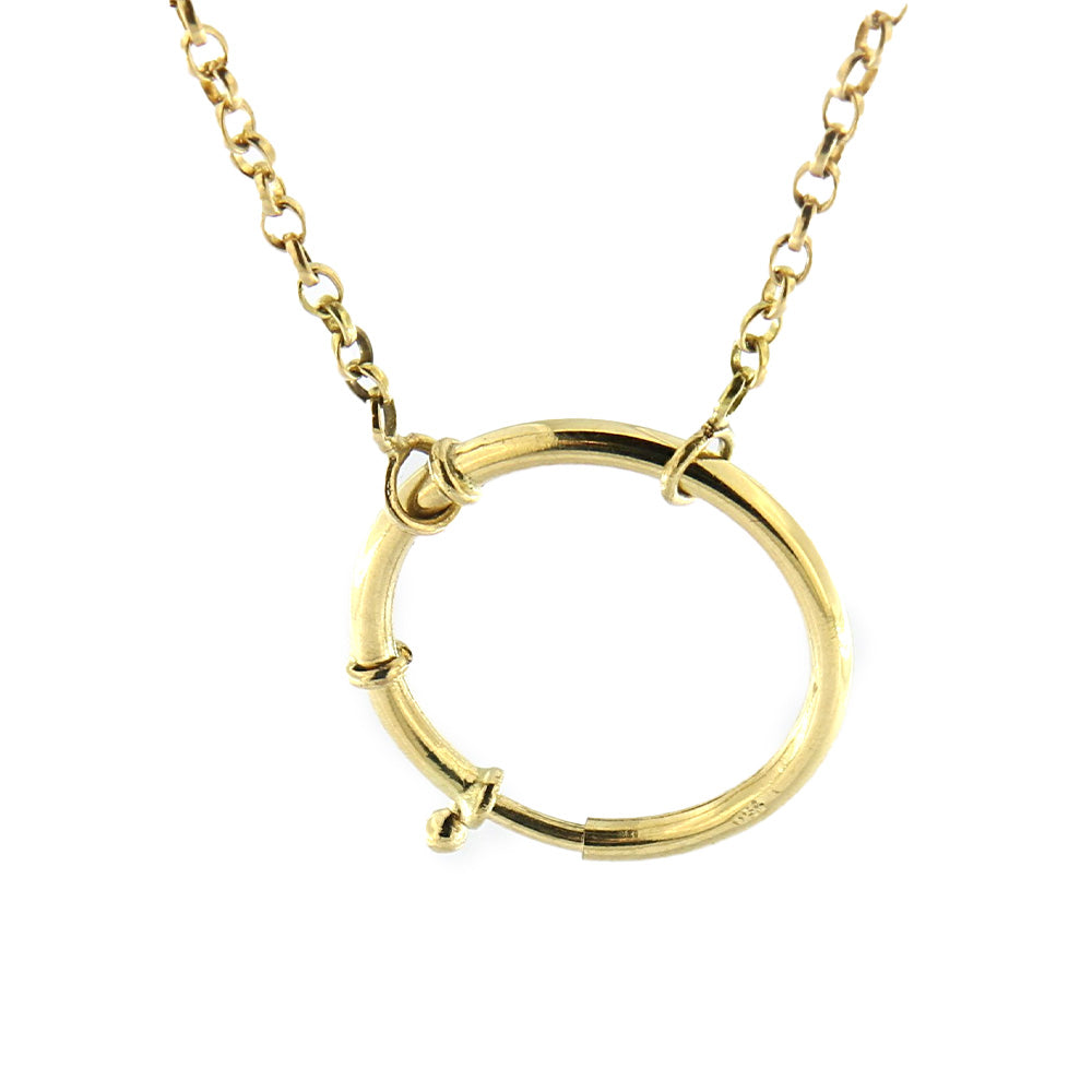Portuguese choker with large round clasp