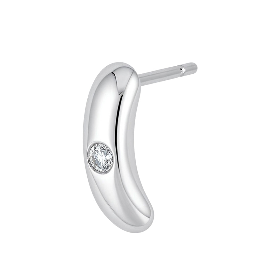 White Gold Piercing with Diamond