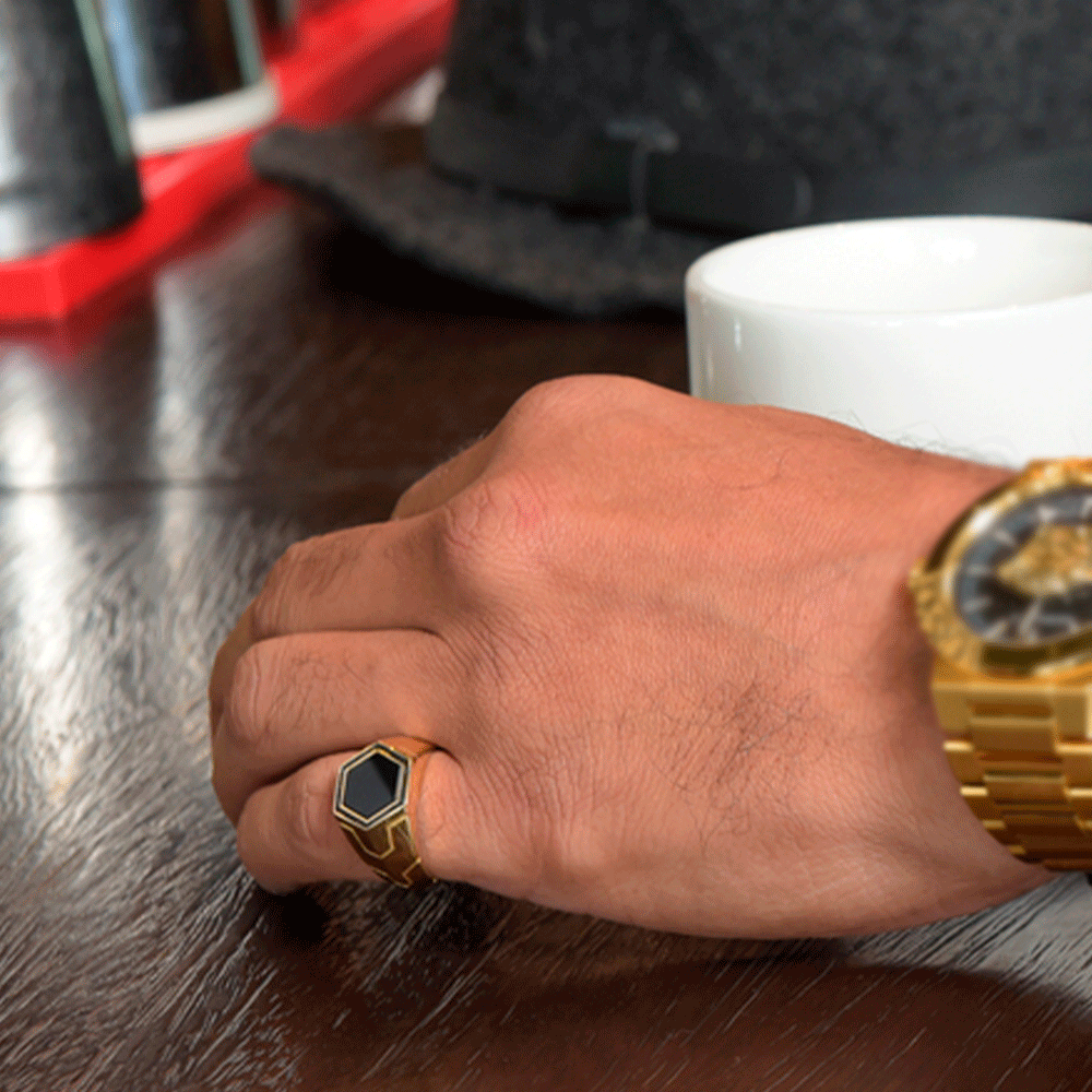 Chevalier Men's Ring with Rhombus