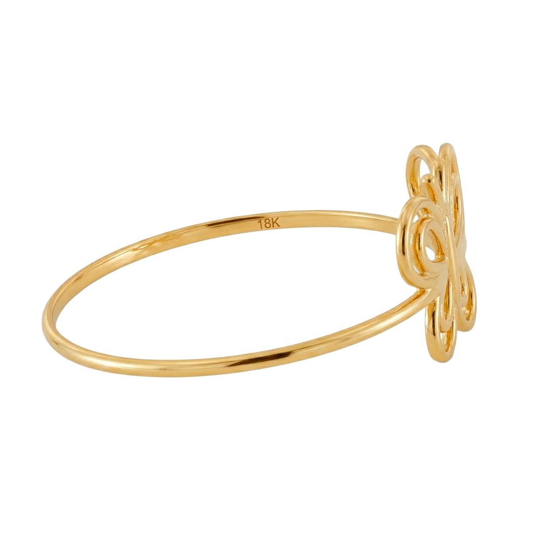 Openwork Butterfly Ring in 18K Yellow Gold