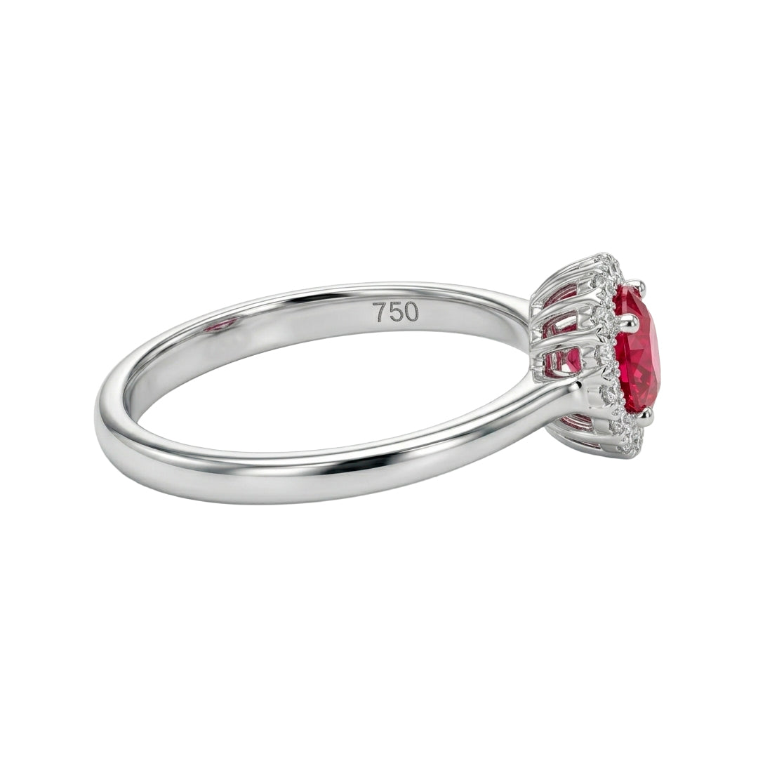 Anillo Rubi y Diamantes 11449