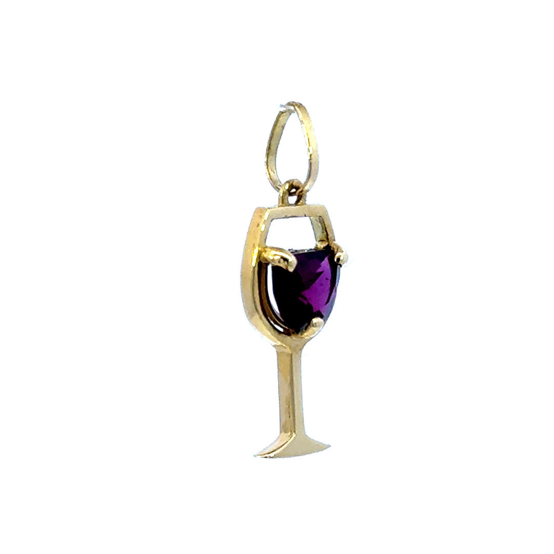 Rhodolite Cup Pendant 14209