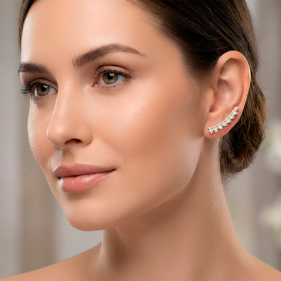 Zircon Climber Earring 14567