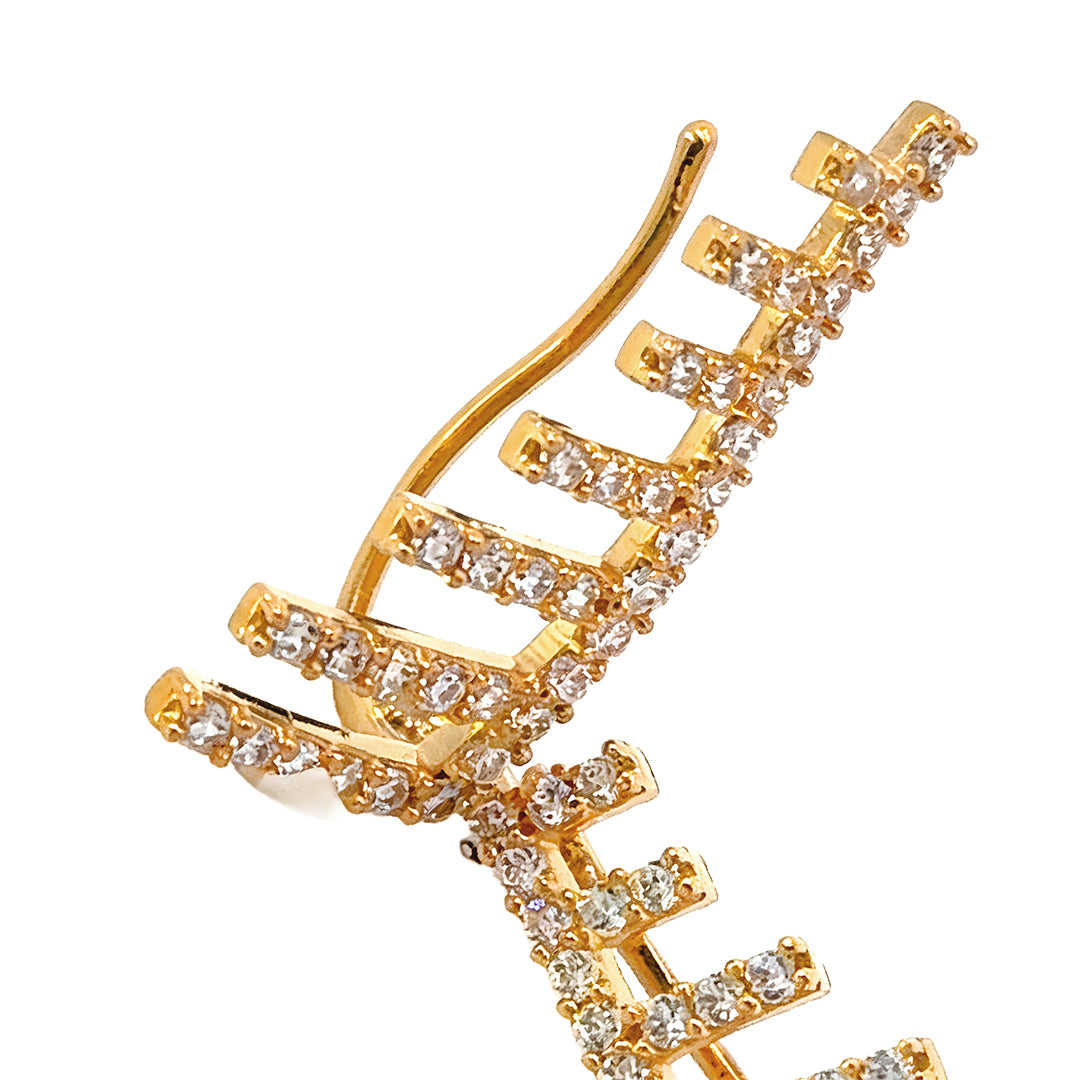 Earcuff Earrings with Zircons 14568