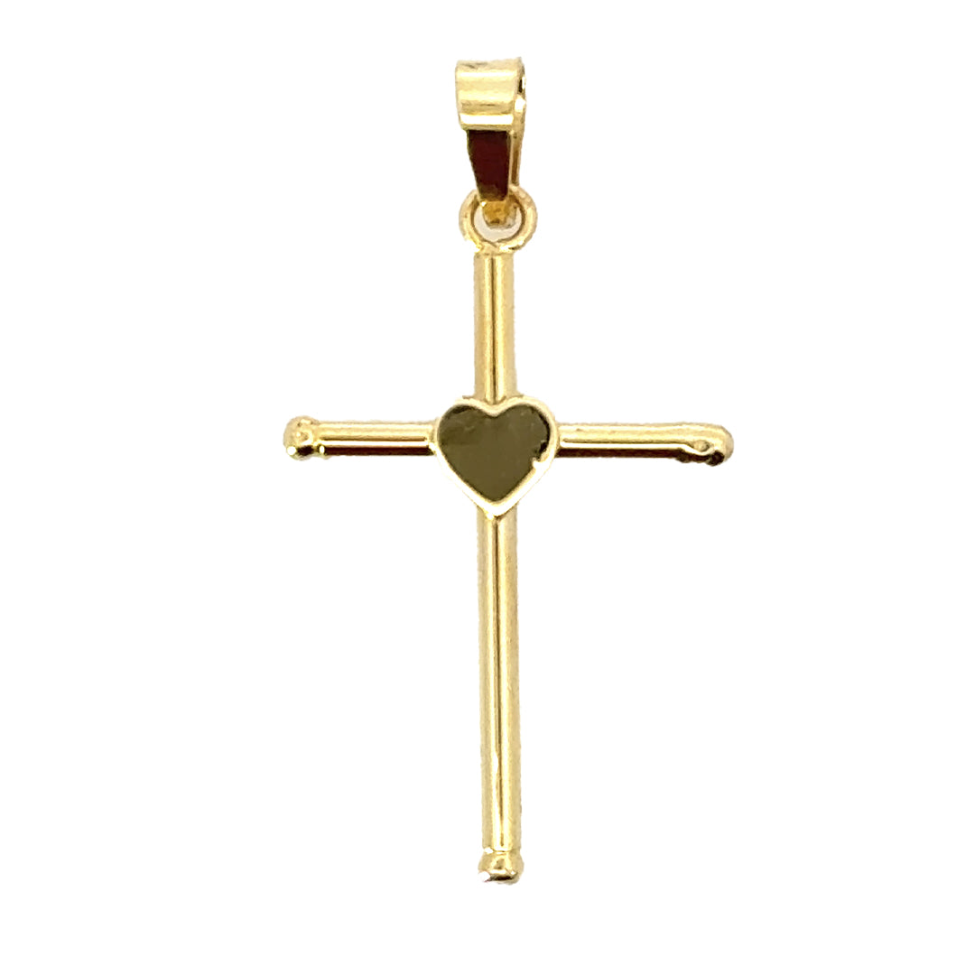 Dije Cruz con Corazón 14585