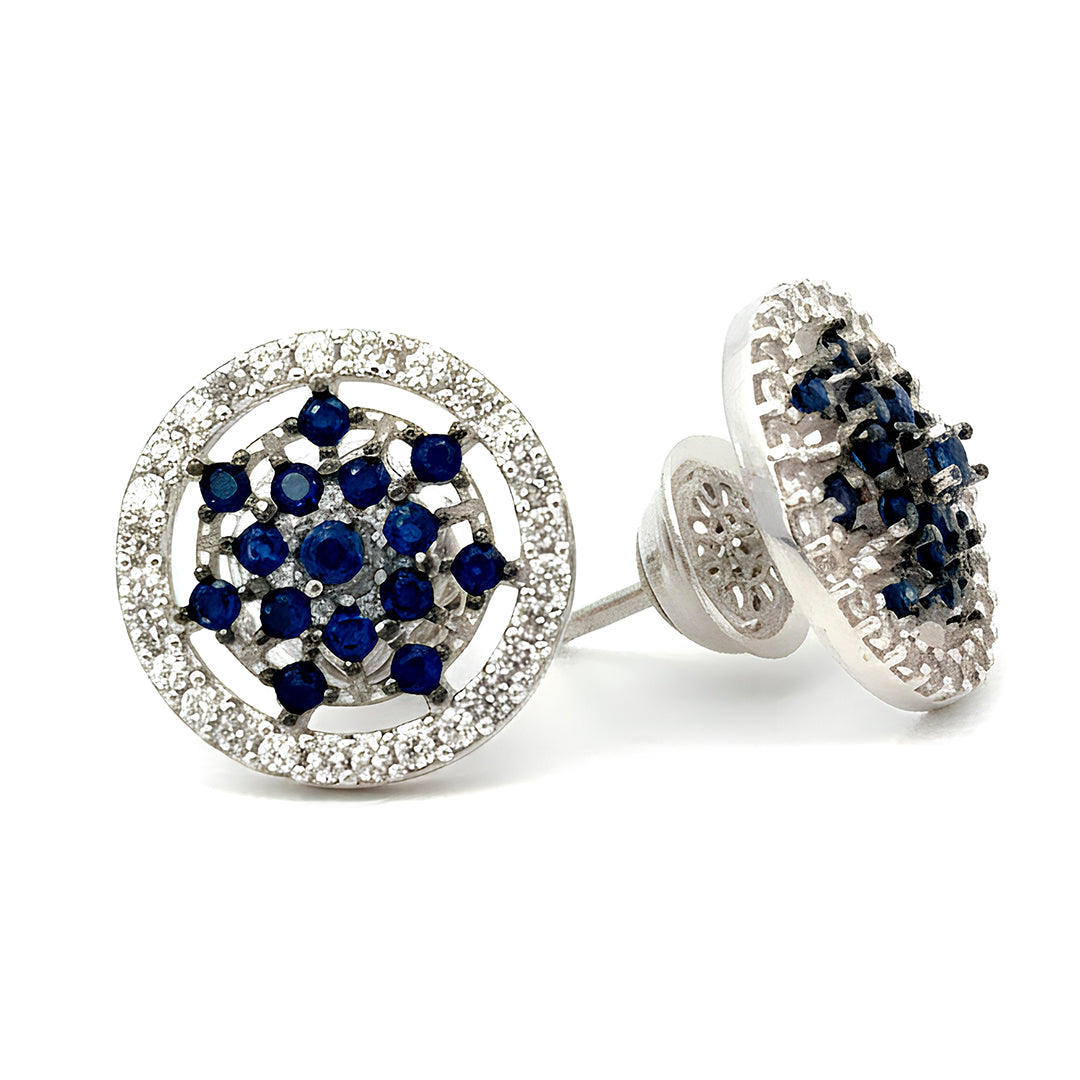 Aretes Safiro Roseta 14658