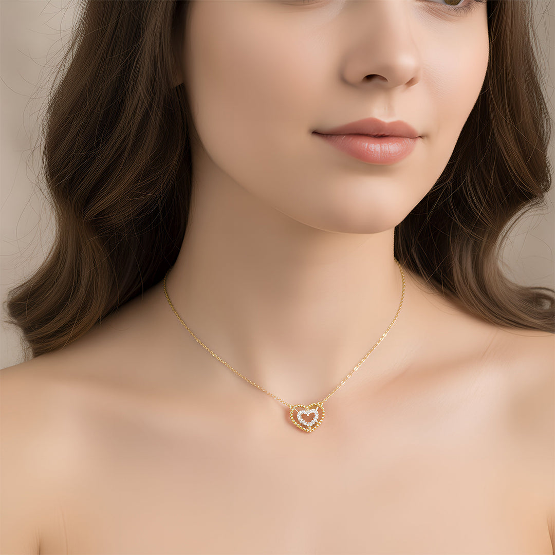 Gargantilla Corazon Diamantes 15101