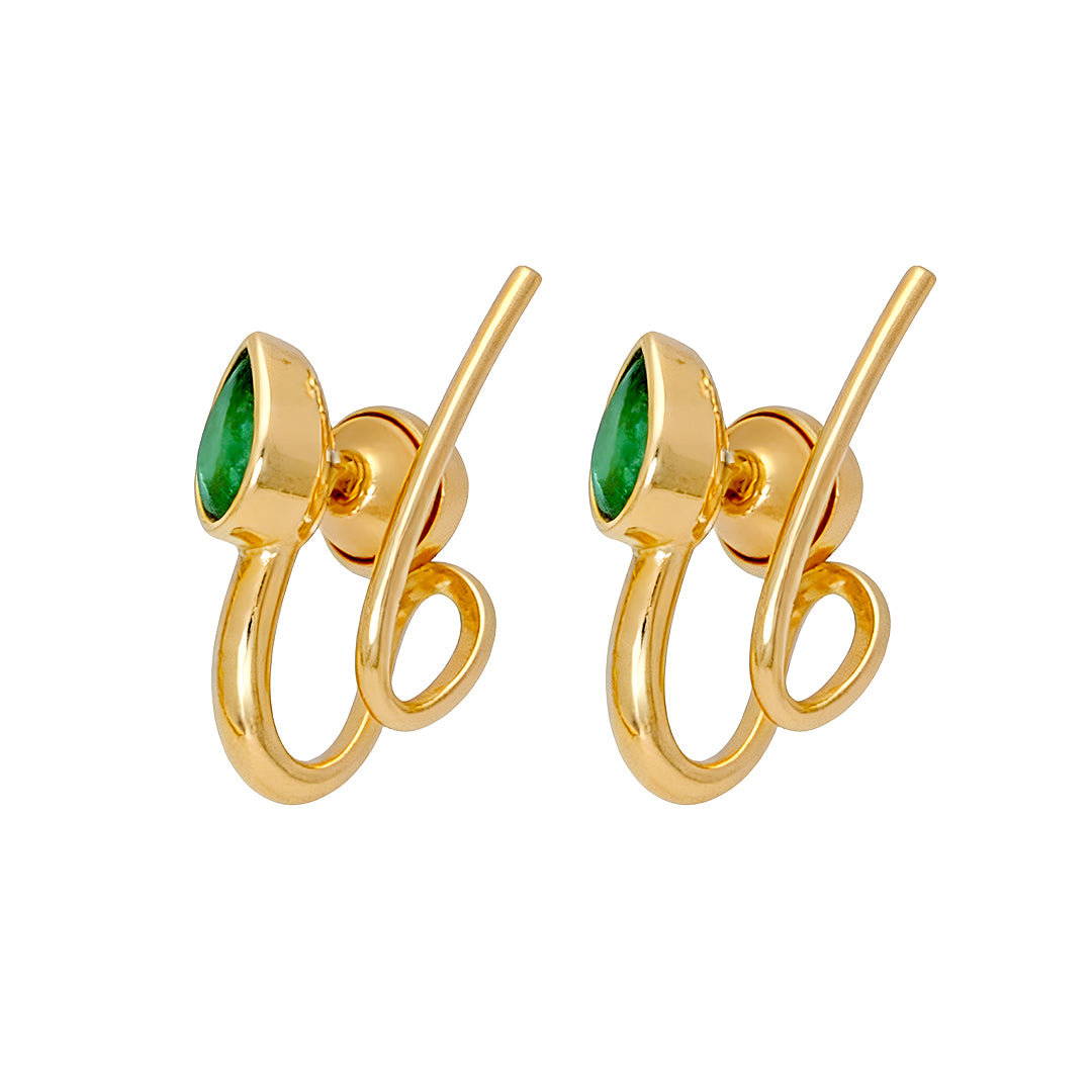 Arete Esmeralda Gota 15815