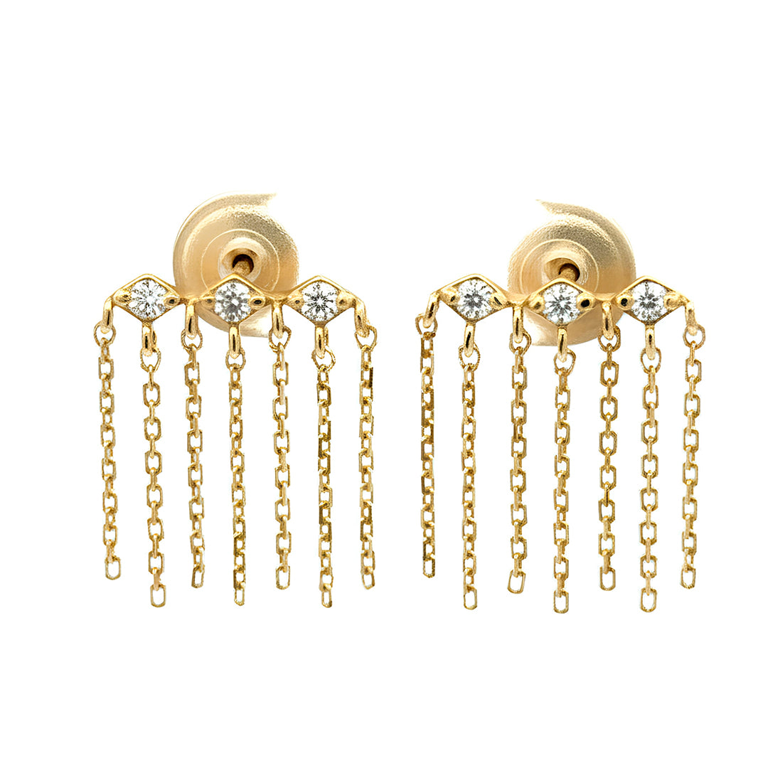 Lozenge Topaz Earrings 16822