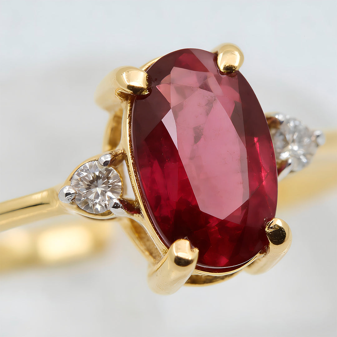 Anillo Rubi/ Diamante 3354