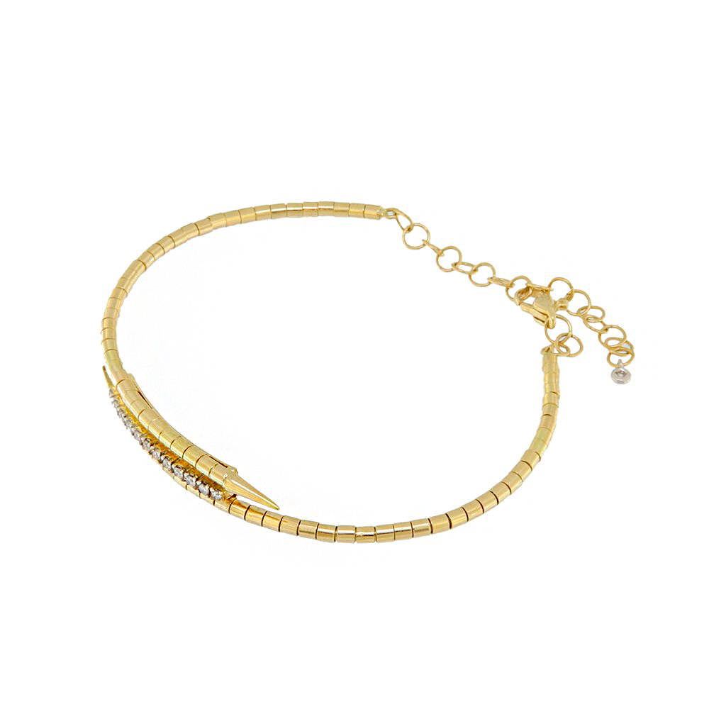 Beaded Bracelet with Diamond