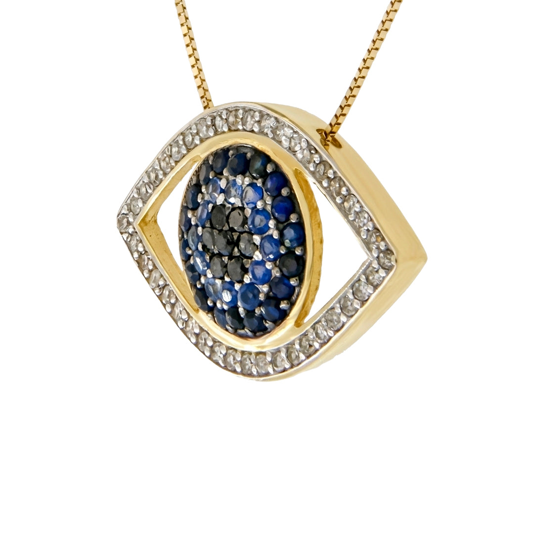 Sapphire Eye and Diamond Choker 6262