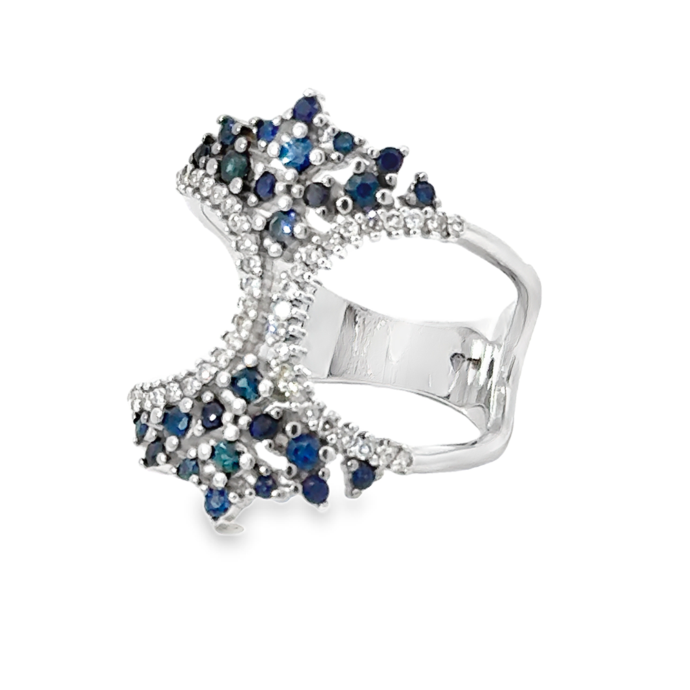 Sapphire and Diamond Ring T18