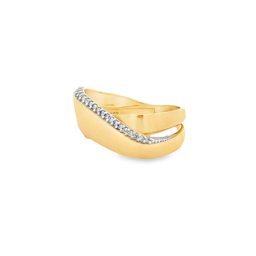 Intertwined Diamond Ring Size 16