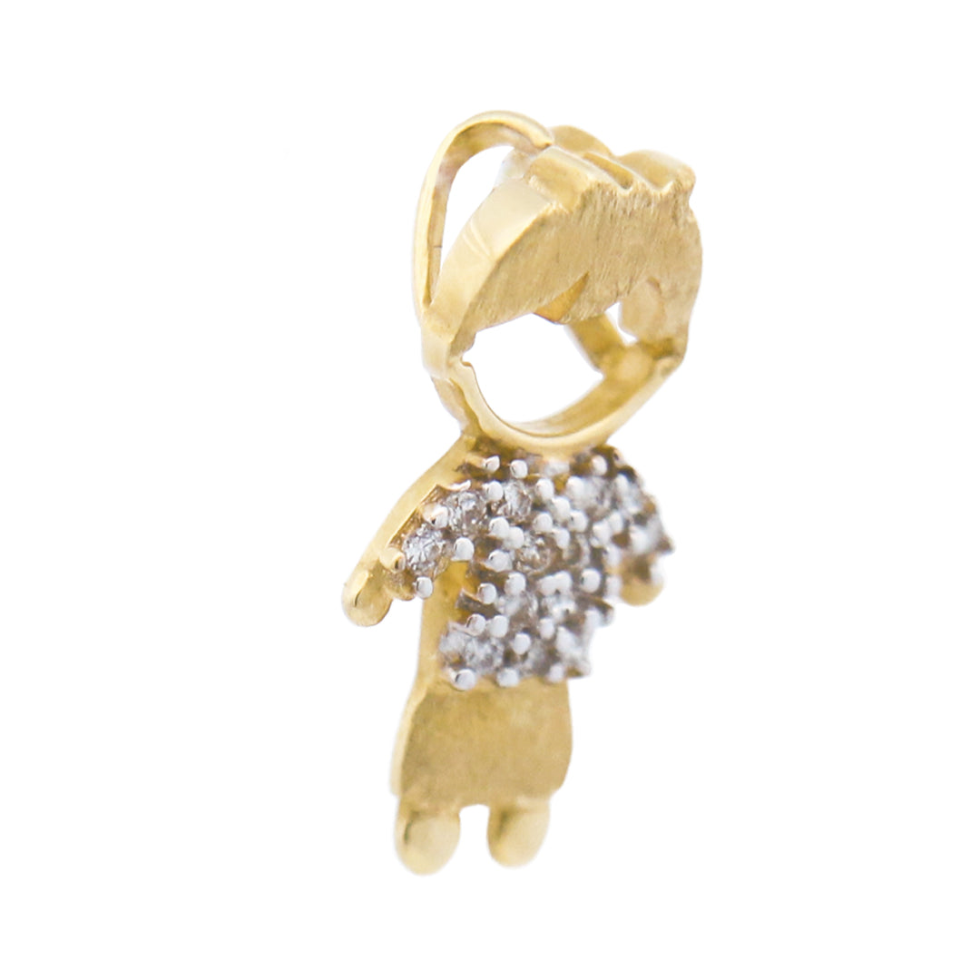 Boy Pendant with Diamonds 7434