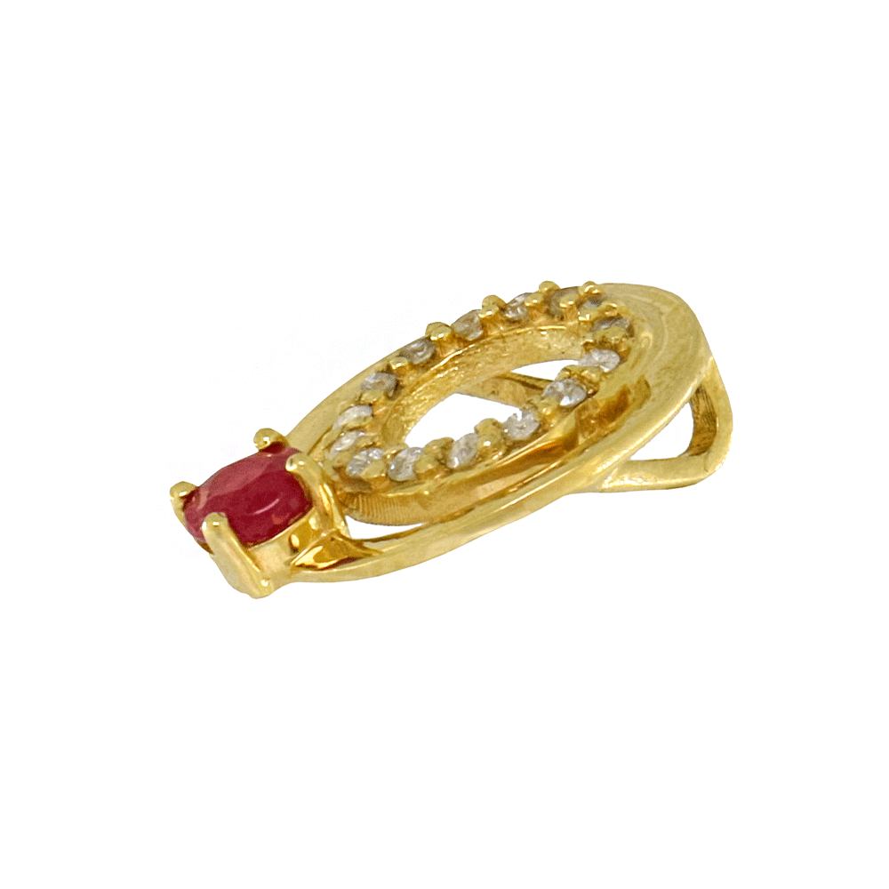 Ruby and Diamond Splendor Pendant