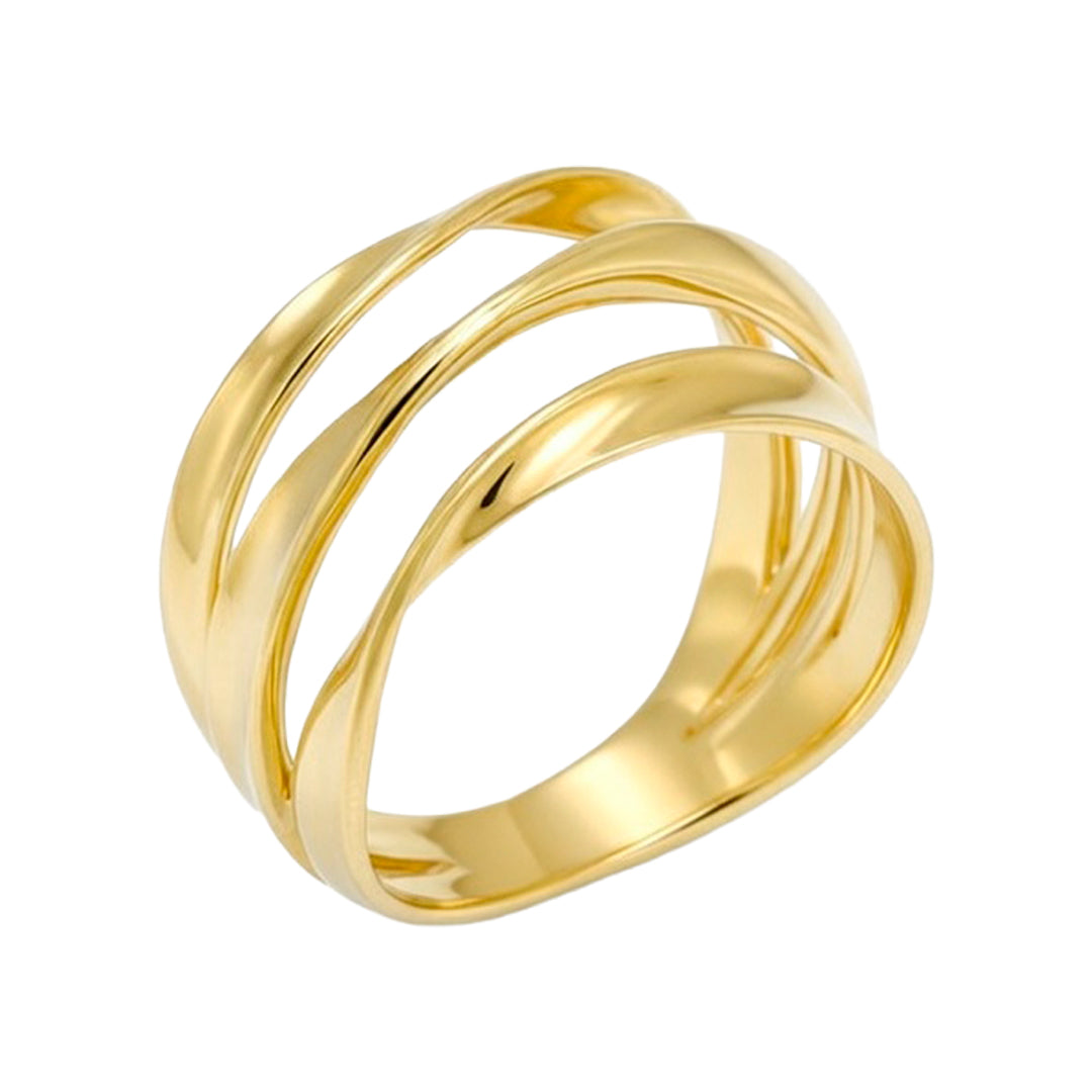 Three Interlocking Band Ring 77391