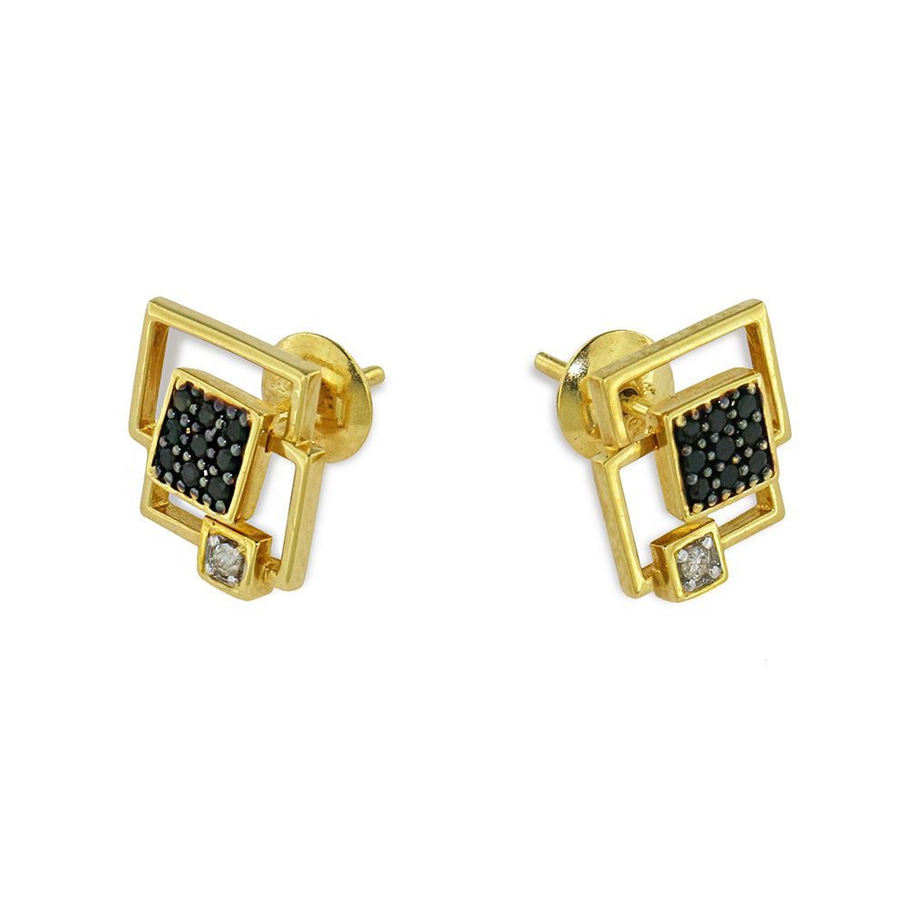 Aretes con Espinelas y Diamante
