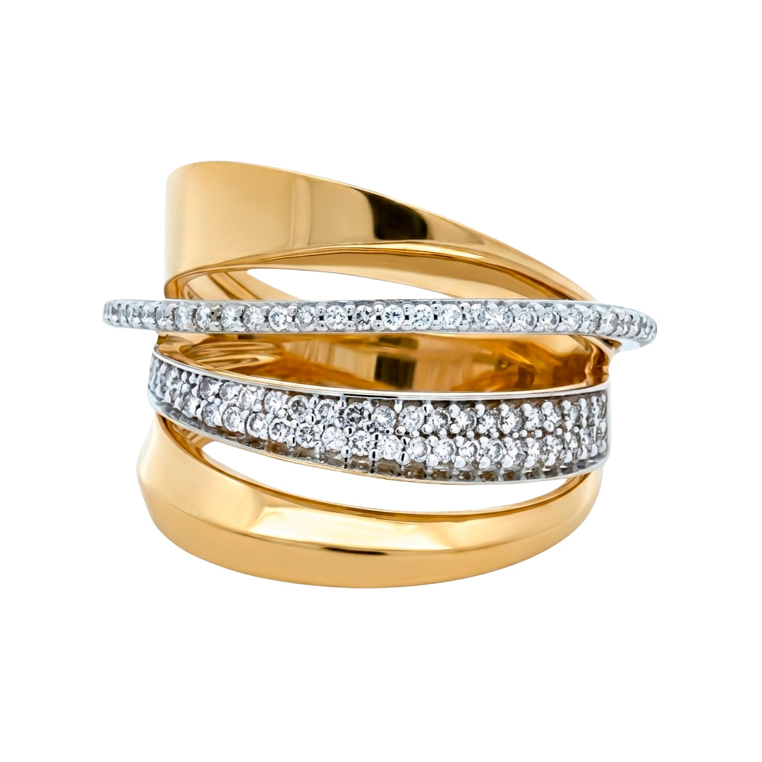 Anillo Arco Diamante 7897