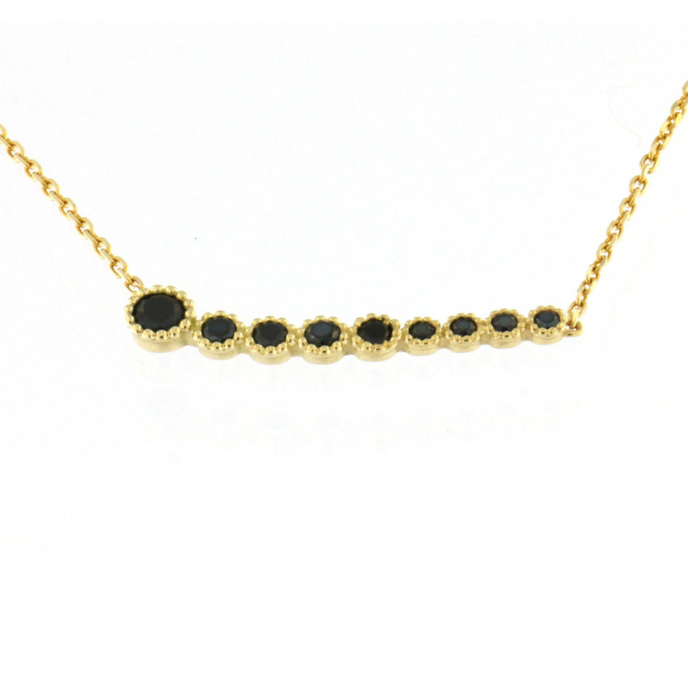 Gold choker with spinels