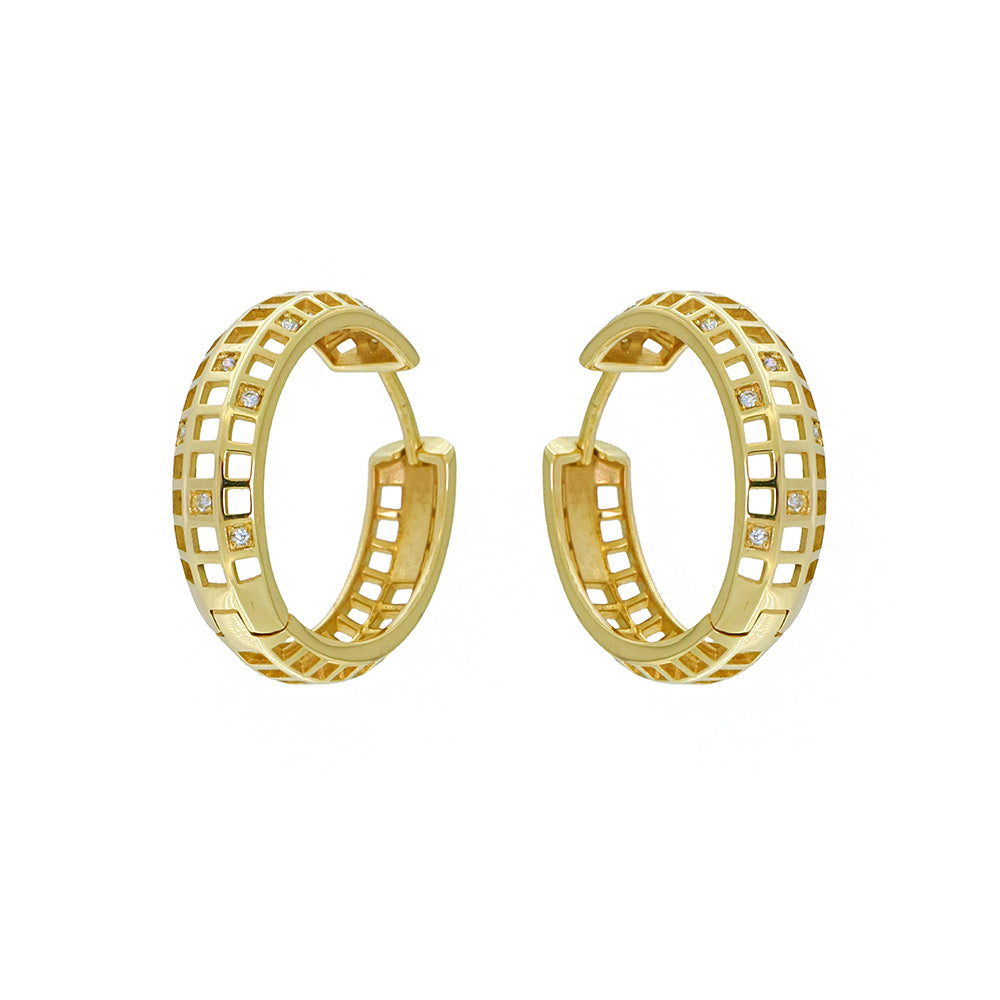 Square Hoop Earrings 8802