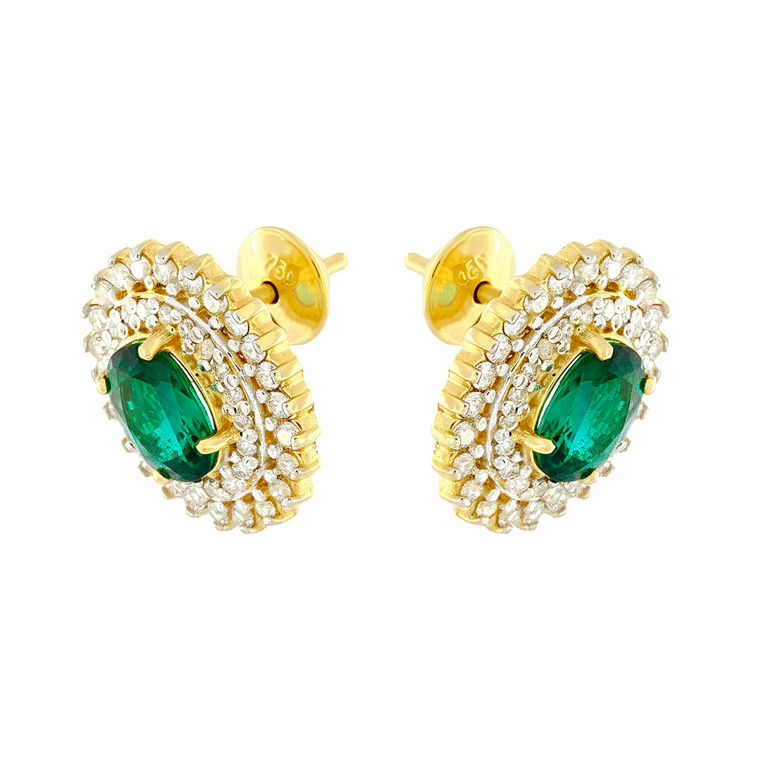 Aretes Esmeralda 9359