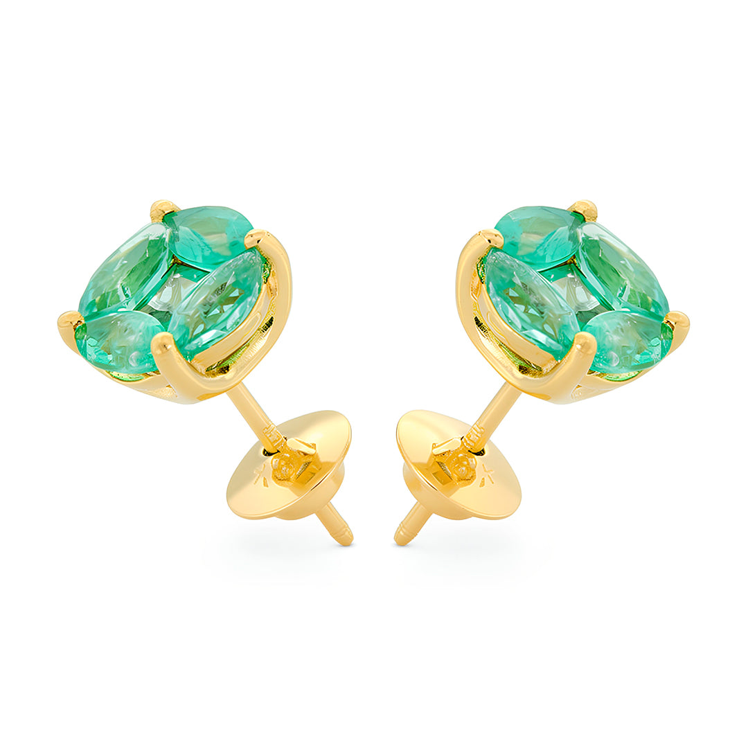 Aretes de Esmeralda 9523