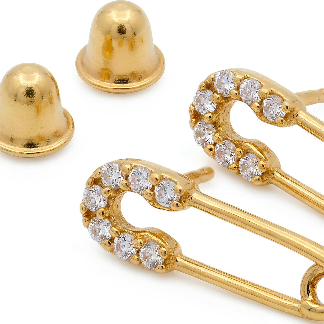 Zircon Brooch Earring 9908