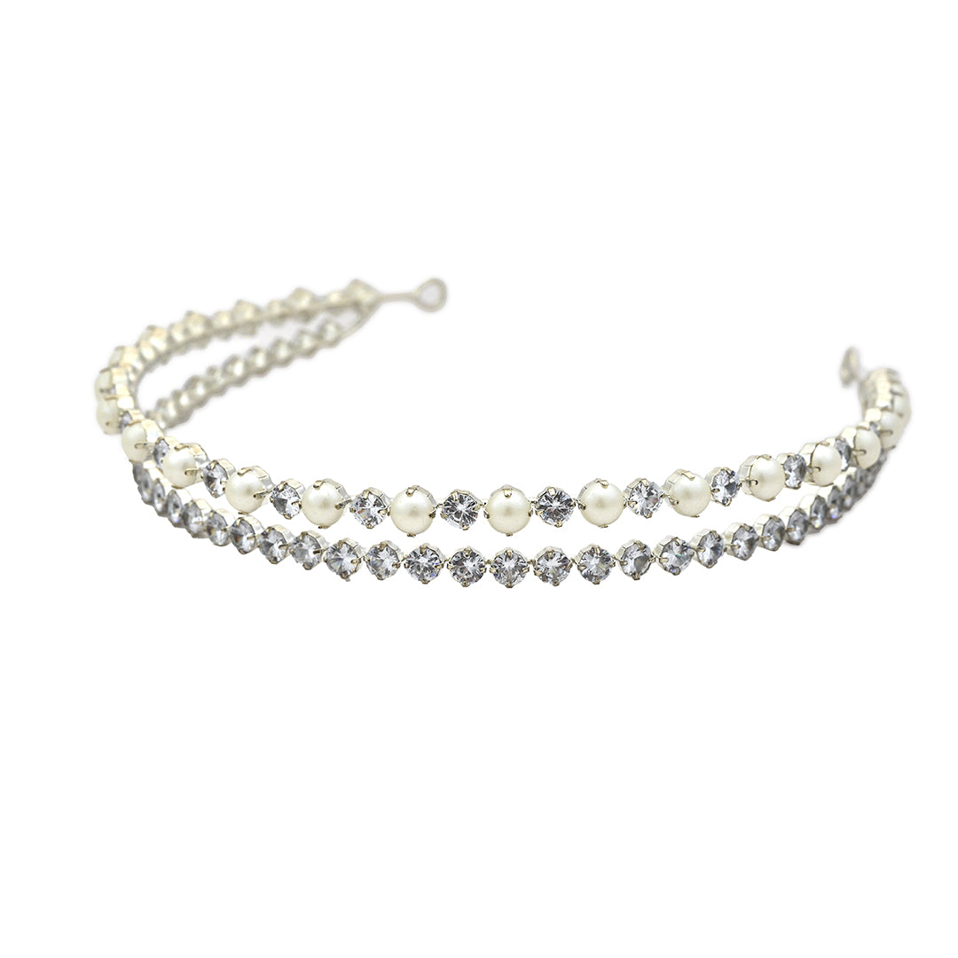 Tiara de Perla con Zircon VEC00021