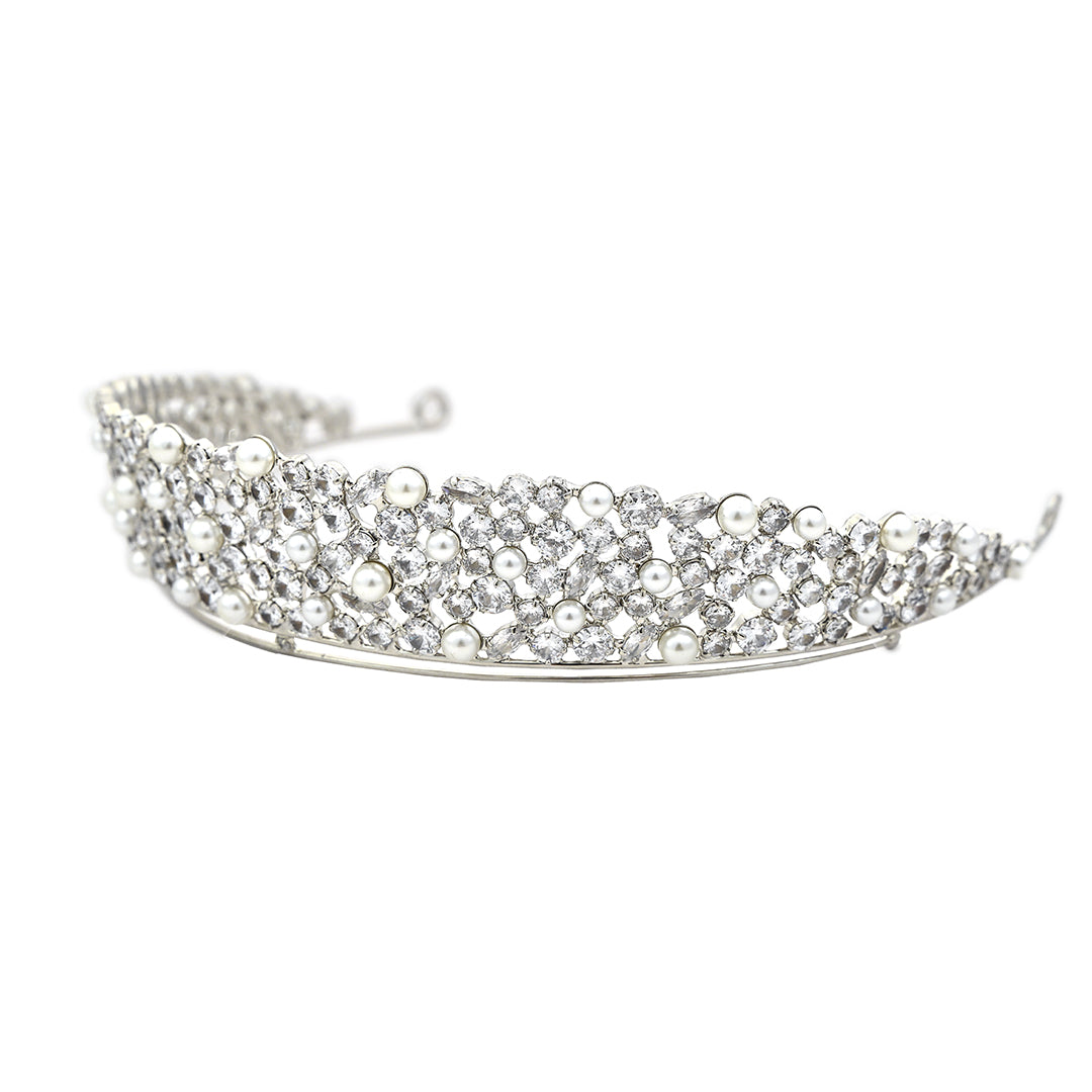 Tiara con Perlas VEC14594
