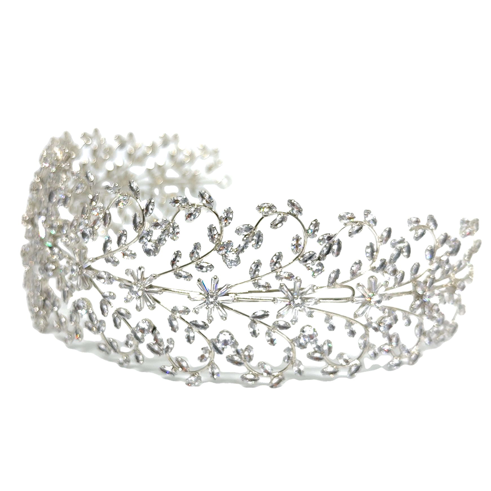 Tiara de Zircon Ancha VEC13423