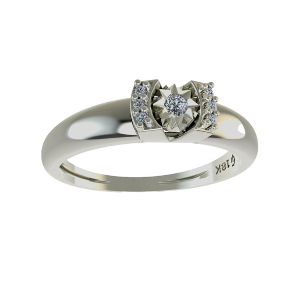 Diamond Solitaire Ring Size 16