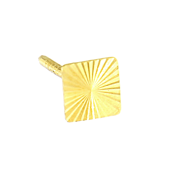 18-karat yellow gold square earrings