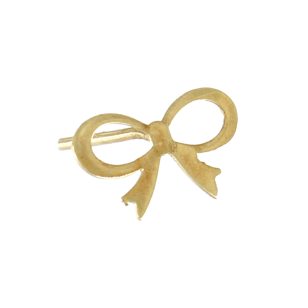 18 Karat Yellow Gold Piercing in the Shape of a Rocinante Silhouette