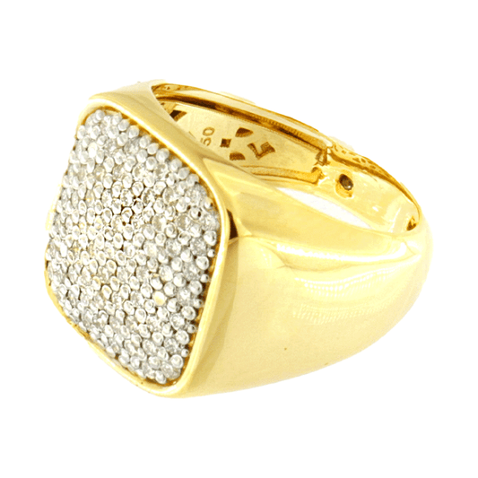 Anillo Cuadrado con Diamantes Chevalier