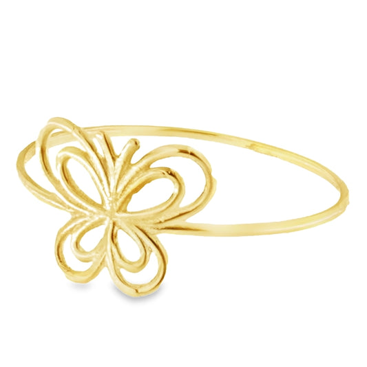 Anillo Mariposa Calada en Oro Amarillo 18K