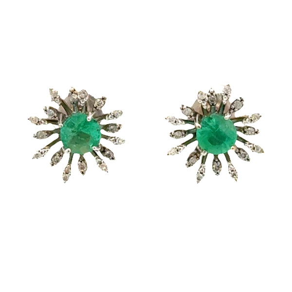Aretes de esmeralda 11509