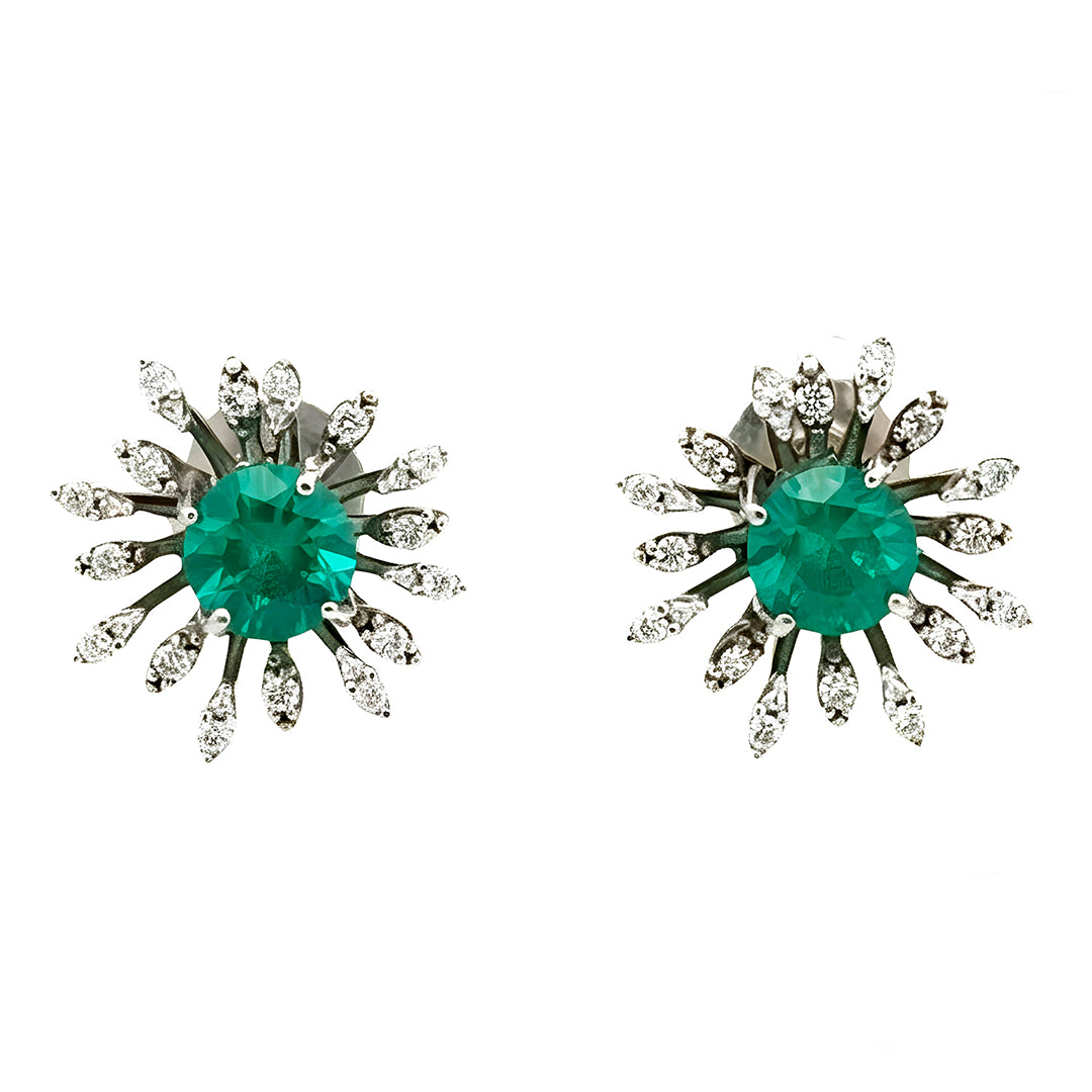 Aretes de esmeralda 11509