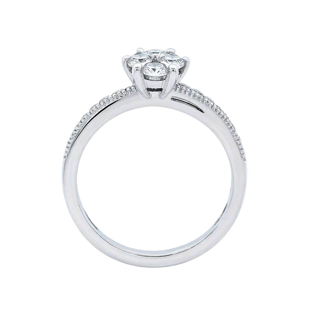 White Gold Solitaire Ring