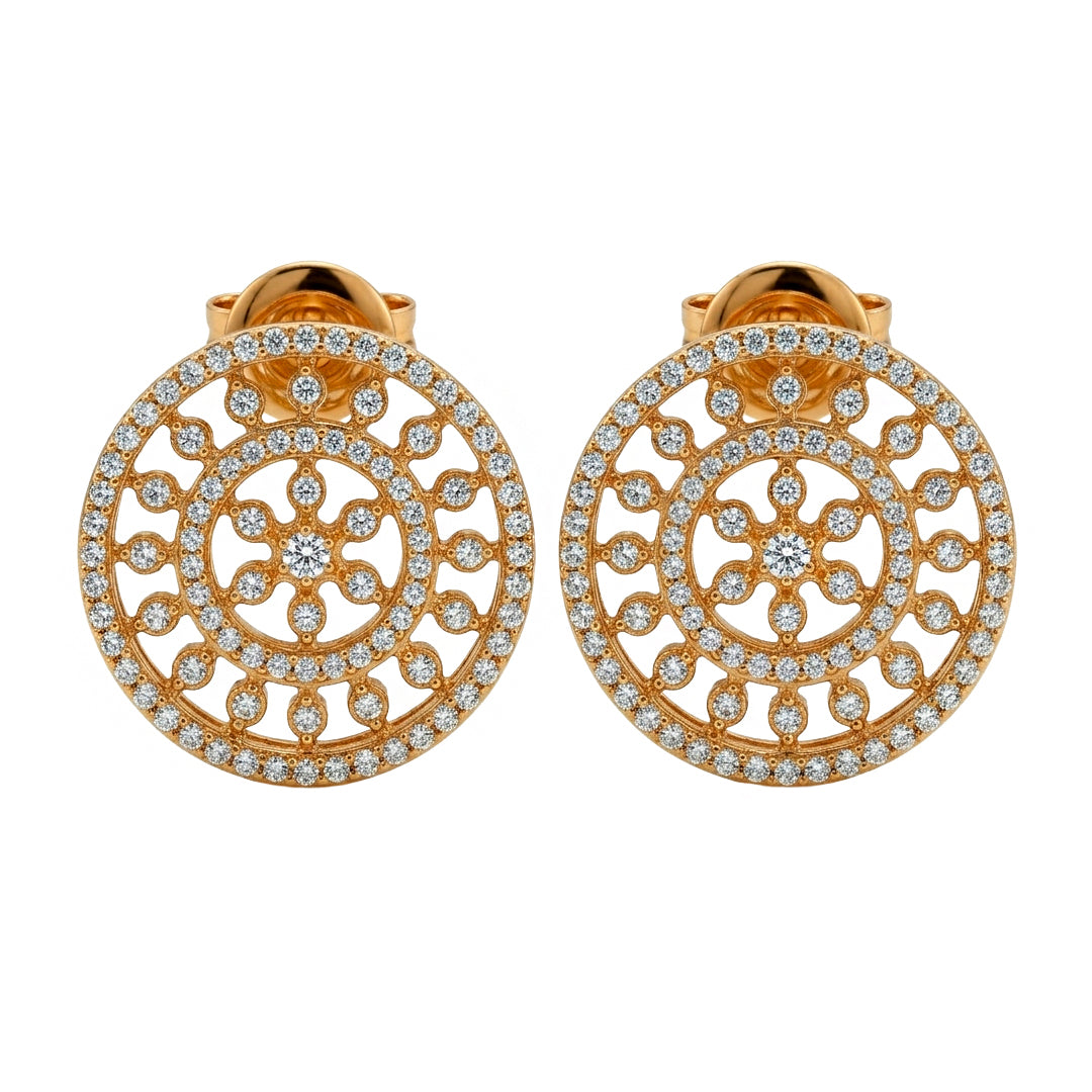 Aretes Mandalas | Diamantes | Ref: 12104