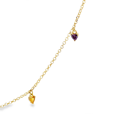 Dreamy Choker with Colorful Zircons