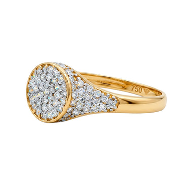 Round Ring With Diamonds T16