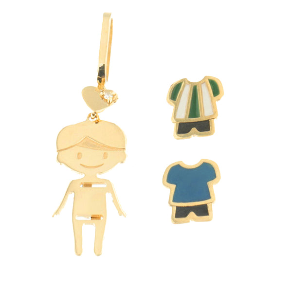 Interchangeable Boy Pendant 12654