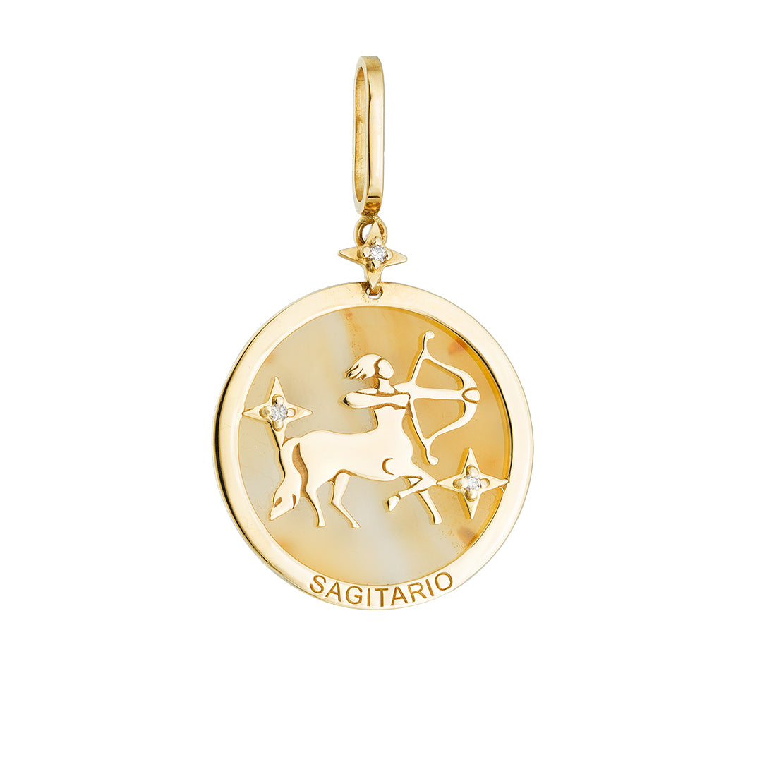 Dije de Sagitario con Diamante