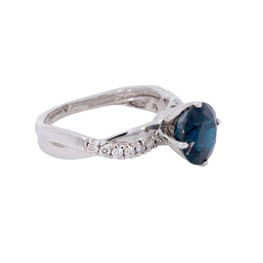 Anillo Solitario Safiro 12759