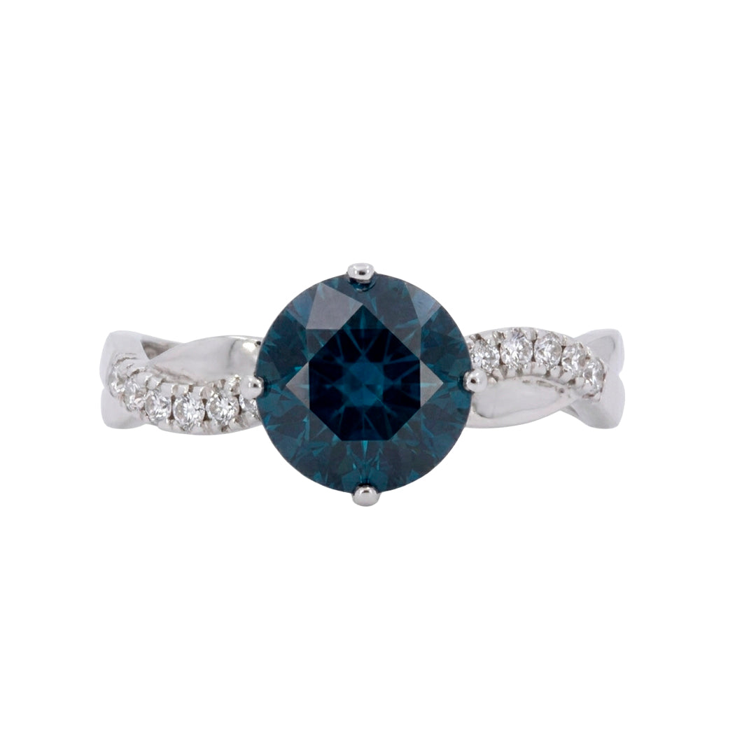 Anillo Solitario Safiro 12759