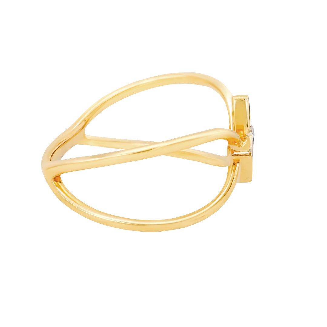 Anillo Flor Diamante 13023