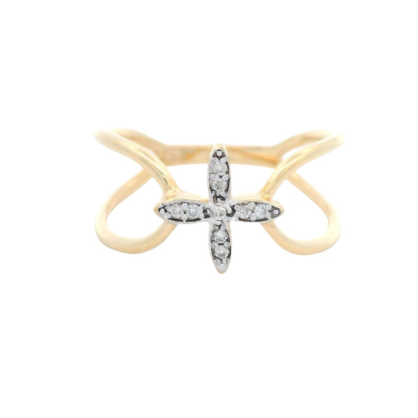 Anillo Flor Diamante 13023