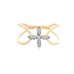 Anillo Flor Diamante 13023